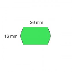 Cenu marķēšanas uzlīmes 26 x 16 mm (CT12)