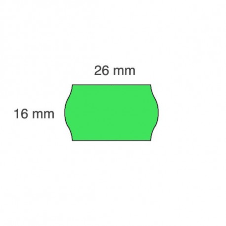 Cenu marķēšanas uzlīmes 26 x 16 mm (CT12)