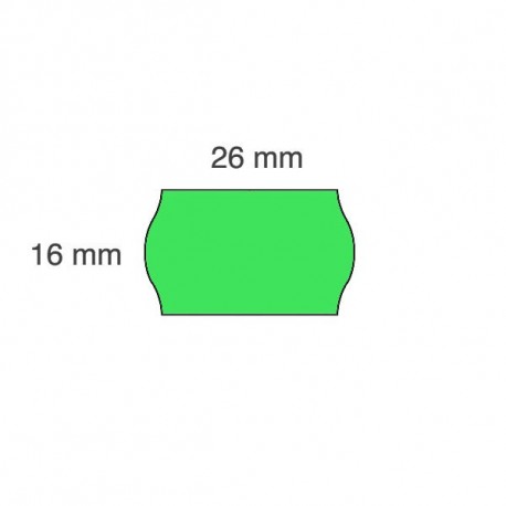 Cenu marķēšanas uzlīmes 26 x 16 mm (CT12)