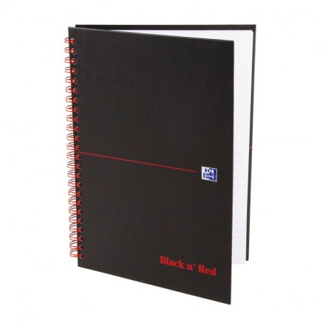 Oxford Black n' Red Notebook, A4, squared