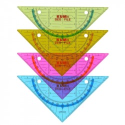 Trīsstūris-transportieris ar ātršuvēja caurumiem 52.289, Wedo