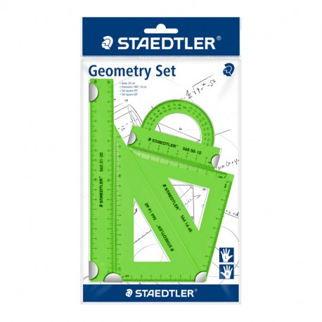 Lineālu komplekts ģeometrijai 569, Staedtler