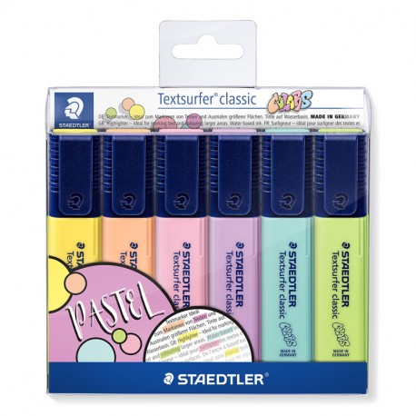 Teksta marķieru komplekts Textsurfer Classic Pastel 364CWP6, Staedtler