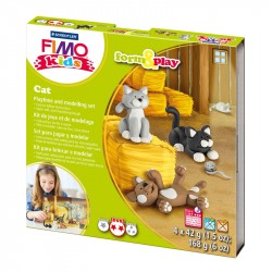 Fimo Kids komplekts Form&Play Cat, Staedtler