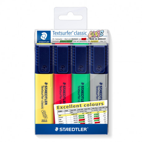 Teksta marķieru komplekts Textsurfer Classic Excellent Colours 364CWP4-X, Staedtler