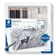 Zīmēšanas piederumu komplekts Mars® Lumograph® Charcoal 100C, Staedtler