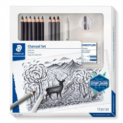 Zīmēšanas piederumu komplekts Mars® Lumograph® Charcoal 100C, Staedtler