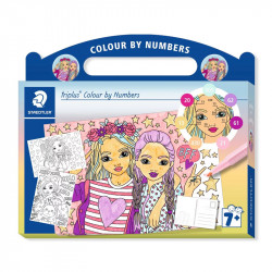 Flomāsteru komplekts Triplus® Colour by Numbers Horses, Staedtler