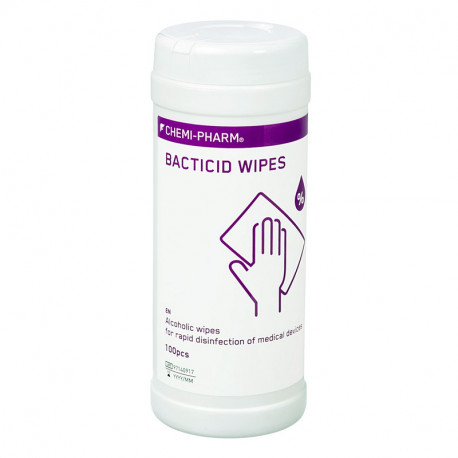 Virsmu dezinfekcijas salvetes Bacticid Wipes 100 gab., Chemi-Pharm