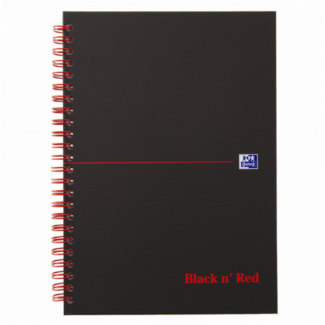 Koledžbloks Black n` Red A5, Oxford