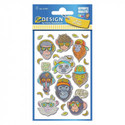 Stickers 57307 (3D Apes), Avery Zweckform