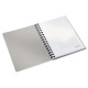 Leitz Executive Notebook A5 squared, wirebound with PP cover