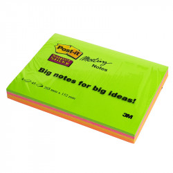 Līmlapiņas Post-it® Super Sticky Meeting Notes 203 x 152 mm, 3m