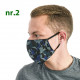 Washable Mens Face Masks 2 Ply 5 Pcs.