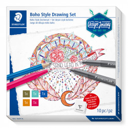 Komplekts Design Journey Trend Set Boho Style Drawing, Staedtler