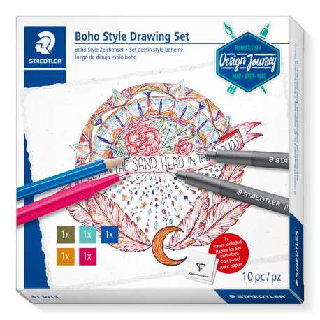 Design Journey Trend Boho Style Drawing Set Staedtler