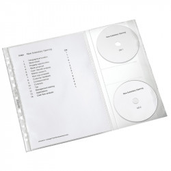 Pocket Leitz Combo w/flap 2 CD A4 5 Pcs.