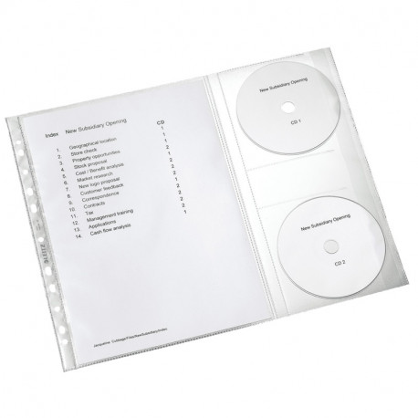 Dokumentu kabata ar 2 x CD atloku A4 5 gab., Leitz