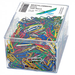 Colored Paper Clips 27 mm 1000 Pcs., Wedo