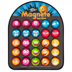 Glas Magnets, round-shaped ⌀35 mm Assorted, Wedo
