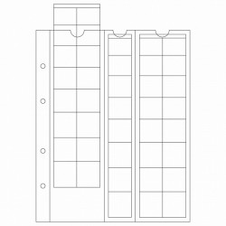 Kabatas eiro monētu kolekcijai Optima ⌀16.5 – 26 mm 5 gab., Leuchtturm