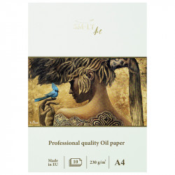 Papīrs eļļas krāsām 230 g/m² 10 lapas, Smiltainis