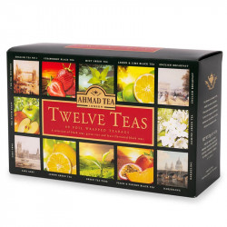 Twelve Teas Collection of 12 Black, Fruit & Green Teas Ahmad Tea