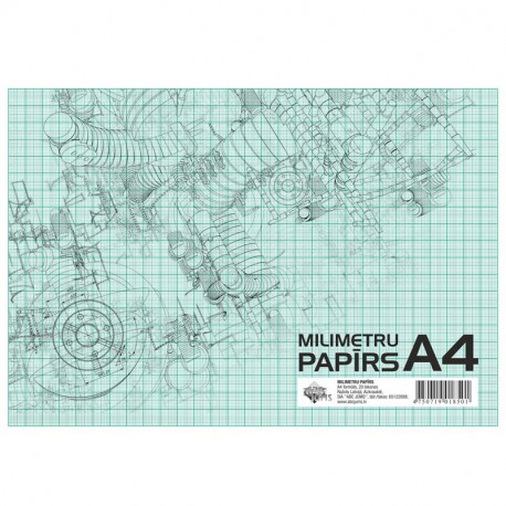 Millimeter Paper Pad A4, ABC Jums