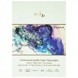 SuperYUPO drawing pad A3 200 g/m² 10 Sheets, Smiltainis