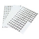 Resizable Index Strips White Preprinted, Permanent