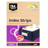 Indeksu sloksnes Index Strips 150x10mm krāsainas 5gab., 3L