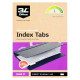 Atdalītāji Index Tabs balti 12 x 40 mm 48 gab., 3L