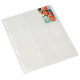 Bantex 2.5x3.5 collectors card pockets, A4 archival PP 10pcs.