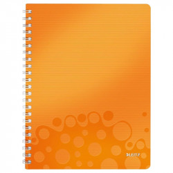Leitz WOW Notebook A4 ruled, wirebound with PP cover