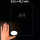 Removable Labels Oval 63.5 x 42.3 mm, Avery Zweckform