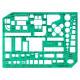 Linex 1263S furniture template 1:50