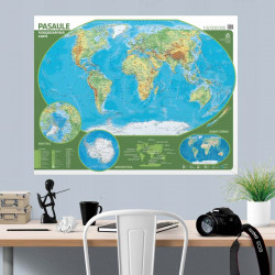 World physical wall map 1:32 000 000, Jāņa Sēta