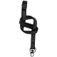 Flat Textile Lanyard 15mmx46cm Black, Tarifold