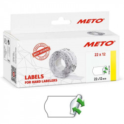 Labels for Hand Labelers 22 x 12 mm (white, removable) 6000 pcs., Meto
