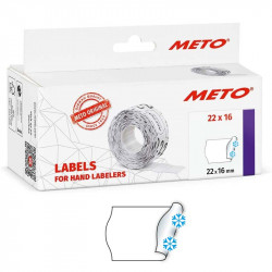 Labels for Hand Labelers 22 x 16 mm (deep-freeze) 6000 pcs., Meto