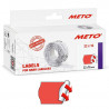 Labels for Hand Labelers 22 x 16 mm (fluor red, permanent) 6000 pcs., Meto