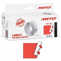 Labels for Hand Labelers 29 x 28 mm (red, permanent) 3500 pcs., Meto