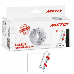 Labels for Hand Labelers 29 x 28 mm (white, permanent) 3500 pcs., Meto