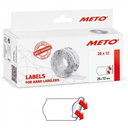 Labels for Hand Labelers 26 x 12 mm (white, permanent) 6000 pcs., Meto