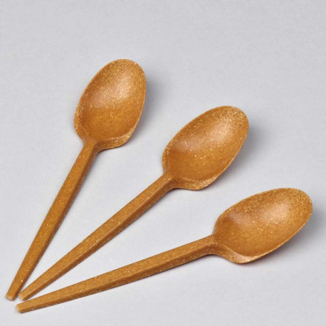 Wood Fibre Spoon 17 cm Reusable 70 pcs.