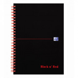 Oxford Black n' Red Notebook, A4, ruled
