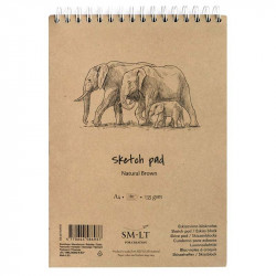 Sketch Pad Natural Brown A5/80, Smiltainis