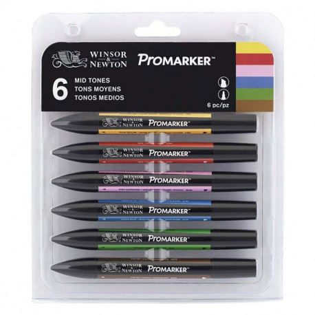 Vidēju toņu marķieru komplekts Promarker™, Winsor & Newton