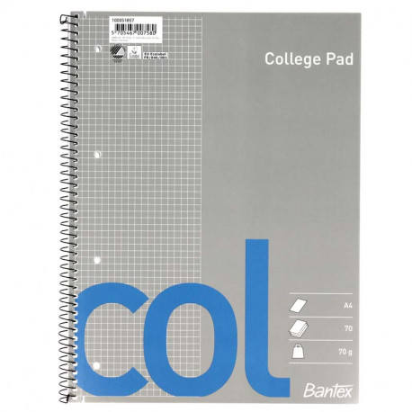 Bantex Col college pad, squared