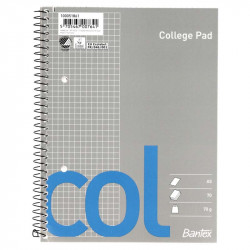 Bantex Col college pad A5, squared